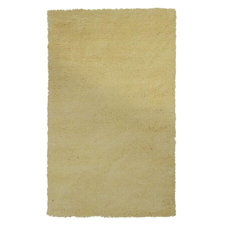 Palacedesigns 27 x 45 in. Polyester Canary Yellow Area Rug PA2479179